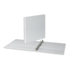 Slant-ring View Binder, 3 Rings, 1" Capacity, 11 X 8.5, White, 4/pack