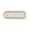Industrial Dust Mop Head, Hygrade Cotton, 24w X 5d, White