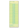 Time Clock Cards, Replacement For 10-100382/1950-9631, Two Sides, 3.5 X 10.5, 500/box