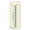 Time Clock Cards, Replacement For 10-100382/1950-9631, Two Sides, 3.5 X 10.5, 500/box