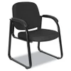 Alera Genaro Series Half-back Sled Base Guest Chair, 25" X 24.80" X 33.66", Black
