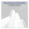 Preprinted Legal Exhibit Side Tab Index Dividers, Allstate Style, 26-tab, D, 11 X 8.5, White, 25/pack