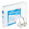 Clearvue Slant-d Ring Binder, 3 Rings, 2" Capacity, 11 X 17, White Clearvue Slant-d Ring Binder, 3 Rings, 2" Capacity, 11 X 17, White