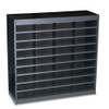 Steel/fiberboard E-z Stor Sorter, 36 Sections, 37 1/2 X 12 3/4 X 36 1/2, Black