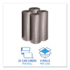 Low-density Waste Can Liners, 45 Gal, 0.95 Mil, 40" X 46", Gray, 100/carton