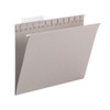 Tuff Hanging Folders With Easy Slide Tab, Letter Size, 1/3-cut Tab, Steel Gray, 18/box