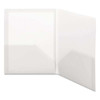 Frame View Poly Two-pocket Folder, 100-sheet Capacity, 11 X 8.5, Clear/oyster, 5/pack Frame View Poly Two-pocket Folder, 100-sheet Capacity, 11 X 8.5, Clear/oyster, 5/pack