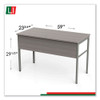 Urban Series Desk Workstation, 59" X 23.75" X 29.5", Ash Urban Series Desk Workstation, 59" X 23.75" X 29.5", Ash