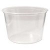 Microwavable Deli Containers, 8 Oz, 4.6" Diameter X 1.8"h, Clear, 500/carton