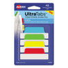 Ultra Tabs Repositionable Wide Tabs, 1/3-cut Tabs, White, 3" Wide, 24/pack Ultra Tabs Repositionable Wide Tabs, 1/3-cut Tabs, White, 3" Wide, 24/pack