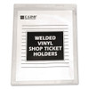 Clear Vinyl Shop Ticket Holders, Both Sides Clear, 15 Sheets, 8.5 X 11, 50/box