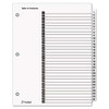 Onestep Printable Table Of Contents And Dividers, 31-tab, 1 To 31, 11 X 8.5, White, 1 Set Onestep Printable Table Of Contents And Dividers, 31-tab, 1 To 31, 11 X 8.5, White, 1 Set