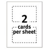 Printable Postcards, Laser, 80 Lb, 4 X 6, Uncoated White, 80 Cards, 2 Cards/sheet, 40 Sheets/box Printable Postcards, Laser, 80 Lb, 4 X 6, Uncoated White, 80 Cards, 2 Cards/sheet, 40 Sheets/box