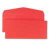 Colored Envelope, #10, Commercial Flap, Gummed Closure, 4.13 X 9.5, Red, 25/pack