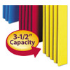 Colored File Pockets, 3.5" Expansion, Legal Size, Assorted, 5/pack