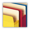 Colored File Pockets, 3.5" Expansion, Legal Size, Assorted, 5/pack