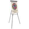 Telescoping Tripod Display Easel, Adjusts 38" To 69" High, Metal, Black