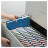 Colored File Folders, 1/3-cut Tabs: Assorted, Letter Size, 0.75" Expansion, Navy Blue, 100/box