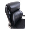 Cosset Mid-back Executive Chair, Supports Up To 275 Lb, 18.5" To 21.5" Seat Height, Black Seat/back, Slate Base