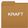 Kraft Fastener Folders, 1/3-cut Tabs: Assorted, 1 Fastener, Letter Size, Kraft Exterior, 50/box