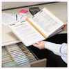 Pressboard Classification Folders With Safeshield Coated Fasteners, 2/5 Cut, 3 Dividers, Letter Size, Gray-green, 10/box