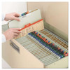 Pressboard Classification Folders With Safeshield Coated Fasteners, 2/5 Cut, 3 Dividers, Letter Size, Gray-green, 10/box