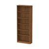 Alera Valencia Series Bookcase, Six-shelf, 31.75w X 14d X 80.25h, Modern Walnut Alera Valencia Series Bookcase, Six-shelf, 31.75w X 14d X 80.25h, Modern Walnut