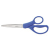 Preferred Line Stainless Steel Scissors, 7" Long, 3.25" Cut Length, Blue Offset Handle Preferred Line Stainless Steel Scissors, 7" Long, 3.25" Cut Length, Blue Offset Handle