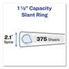 Touchguard Protection Heavy-duty View Binders With Slant Rings, 3 Rings, 1.5" Capacity, 11 X 8.5, White Touchguard Protection Heavy-duty View Binders With Slant Rings, 3 Rings, 1.5" Capacity, 11 X 8.5, White