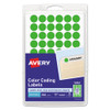 Handwrite Only Self-adhesive Removable Round Color-coding Labels, 0.5" Dia., Neon Green, 60/sheet, 14 Sheets/pack, (5052) Handwrite Only Self-adhesive Removable Round Color-coding Labels, 0.5" Dia., Neon Green, 60/sheet, 14 Sheets/pack, (5052)