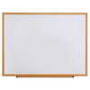 Dry-erase Board, Melamine, 72 X 48, White, Oak-finished Frame Dry-erase Board, Melamine, 72 X 48, White, Oak-finished Frame