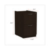 Alera Valencia Series Full Pedestal File, Left Or Right, 2 Legal/letter-size File Drawers, Espresso, 15.63" X 20.5" X 28.5" Alera Valencia Series Full Pedestal File, Left Or Right, 2 Legal/letter-size File Drawers, Espresso, 15.63" X 20.5" X 28.5"