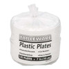 Plastic Dinnerware, Plates, 7" Dia, White, 125/pack Plastic Dinnerware, Plates, 7" Dia, White, 125/pack