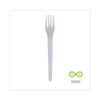 Plantware Compostable Cutlery, Fork, 6", Pearl White, 50/pack, 20 Pack/carton Plantware Compostable Cutlery, Fork, 6", Pearl White, 50/pack, 20 Pack/carton