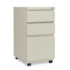 File Pedestal With Full-length Pull, Left Or Right, 3-drawers: Box/box/file, Legal/letter, Putty, 14.96" X 19.29" X 27.75" File Pedestal With Full-length Pull, Left Or Right, 3-drawers: Box/box/file, Legal/letter, Putty, 14.96" X 19.29" X 27.75"