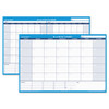 30/60-day Undated Horizontal Erasable Wall Planner, 36 X 24, White/blue Sheets, Undated 30/60-day Undated Horizontal Erasable Wall Planner, 36 X 24, White/blue Sheets, Undated