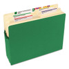 Colored File Pockets, 3.5" Expansion, Letter Size, Green Colored File Pockets, 3.5" Expansion, Letter Size, Green