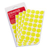 Self-adhesive Removable Color-coding Labels, 0.75" Dia., Yellow, 28/sheet, 36 Sheets/pack Self-adhesive Removable Color-coding Labels, 0.75" Dia., Yellow, 28/sheet, 36 Sheets/pack