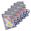 Zippered Ring Binder Pocket, 9 1/2 X 6, Clear