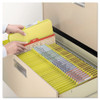 Six-section Pressboard Top Tab Classification Folders With Safeshield Fasteners, 2 Dividers, Letter Size, Yellow, 10/box