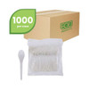 Plantware Compostable Cutlery, Spoon, 6", Pearl White, 50/pack, 20 Pack/carton Plantware Compostable Cutlery, Spoon, 6", Pearl White, 50/pack, 20 Pack/carton