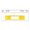 File Pocket Handles, 9.63 X 2, Yellow/white, 4/sheet, 12 Sheets/pack File Pocket Handles, 9.63 X 2, Yellow/white, 4/sheet, 12 Sheets/pack