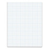 Cross Section Pads, Cross-section Quadrille Rule (4 Sq/in, 1 Sq/in), 50 White 8.5 X 11 Sheets