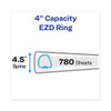 Heavy-duty View Binder With Durahinge And Locking One Touch Ezd Rings, 3 Rings, 4" Capacity, 11 X 8.5, Purple