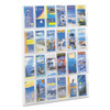Reveal Clear Literature Displays, 24 Compartments, 30w X 2d X 41h, Clear