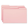 Reinforced Top Tab Colored File Folders, 1/3-cut Tabs: Assorted, Legal Size, 0.75" Expansion, Pink, 100/box Reinforced Top Tab Colored File Folders, 1/3-cut Tabs: Assorted, Legal Size, 0.75" Expansion, Pink, 100/box