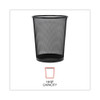 Mesh Wastebasket, 18 Qt, Black