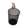 Mesh Wastebasket, 18 Qt, Black