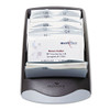 Visifix Desk Business Card File, Holds 200 2.88 X 4.13 Cards, 5 X 9.31 X 3.56, Plastic, Graphite/black Visifix Desk Business Card File, Holds 200 2.88 X 4.13 Cards, 5 X 9.31 X 3.56, Plastic, Graphite/black