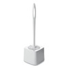 Commercial-grade Toilet Bowl Brush Holder, White Commercial-grade Toilet Bowl Brush Holder, White